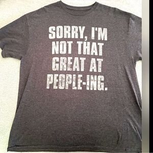 Spencer’s unisex XL Statement short sleeve t-shirt funny sarcasm statement tee